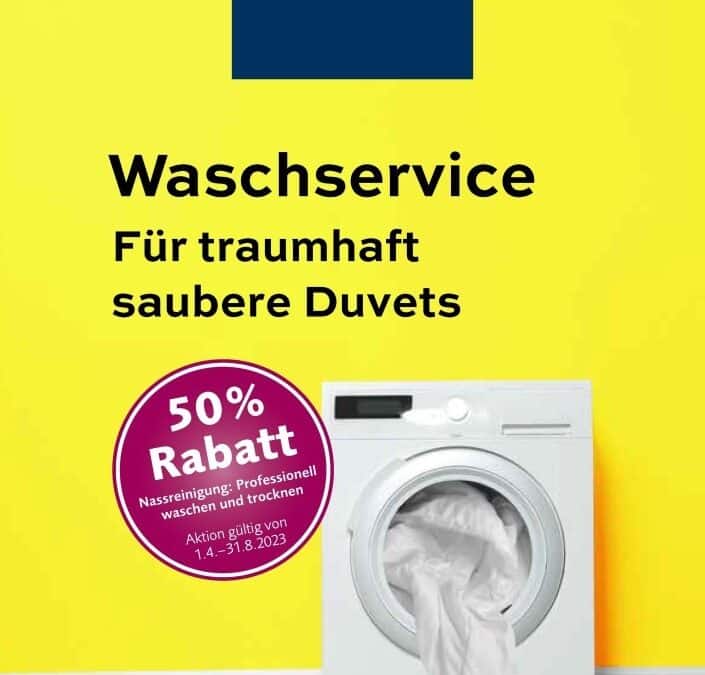 Waschservice – Für traumhaft saubere Duvets