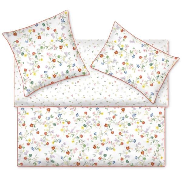 Bettwäsche Garniture Satin Noblesse Elle Duo mit Paspel